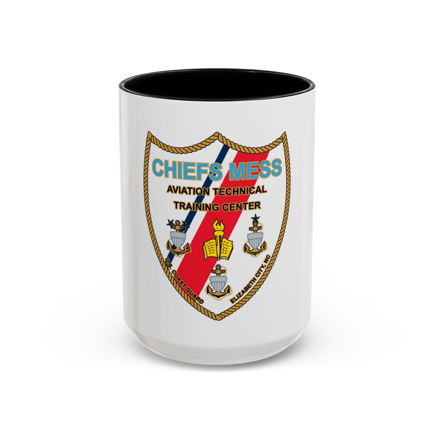 Chiefs Mess ATTC USCGC Elizabeth City NC (U.S. Coast Guard) Accent Coffee Mug