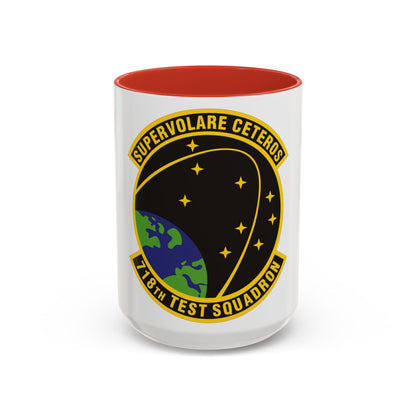 718th Test Squadron (U.S. Air Force) Accent Coffee Mug