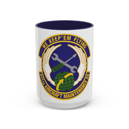 911th Aircraft Maintenance Squadron (U.S. Air Force) Accent Coffee Mug