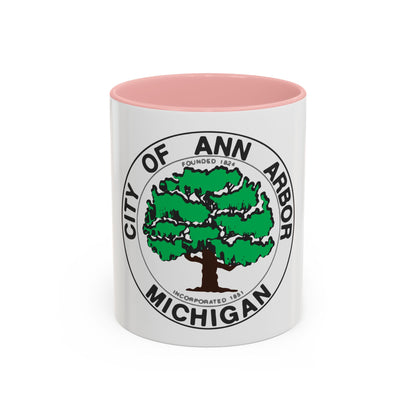 Seal of Ann Arbor Michigan - Accent Coffee Mug