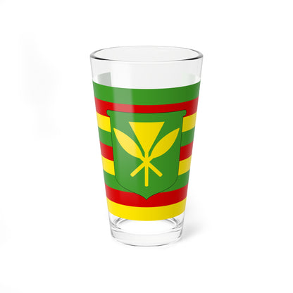 Kanaka Maoli flag (United States) Pint Glass 16oz