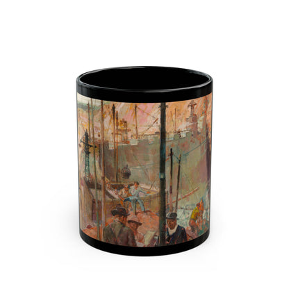 Construction of the Hoover Dam - Black Coffee Mug-11oz-Go Mug Yourself