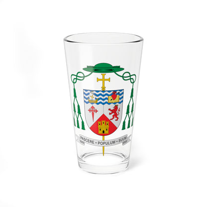 Escudo de David Arias Pérez (Spain) (Coat of Arms) Pint Glass 16oz