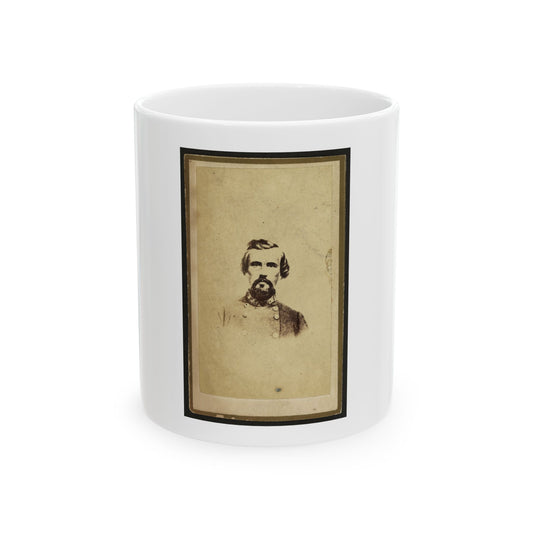 Nathan Bedford Forrest, Csa General, Half-Length Portrait, Facing Front (U.S. Civil War) White Coffee Mug