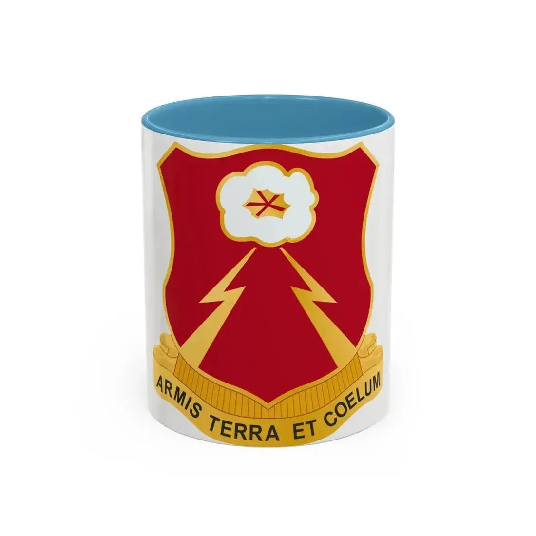 149th Antiaircraft Artillery Automatic Weapons Battalion (U.S. Army) Accent Coffee Mug 11oz Light Blue - Go Mug Yourself