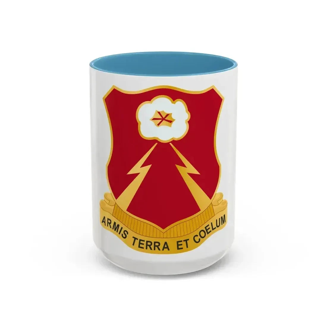 149th Antiaircraft Artillery Automatic Weapons Battalion (U.S. Army) Accent Coffee Mug 15oz Light Blue - Go Mug Yourself