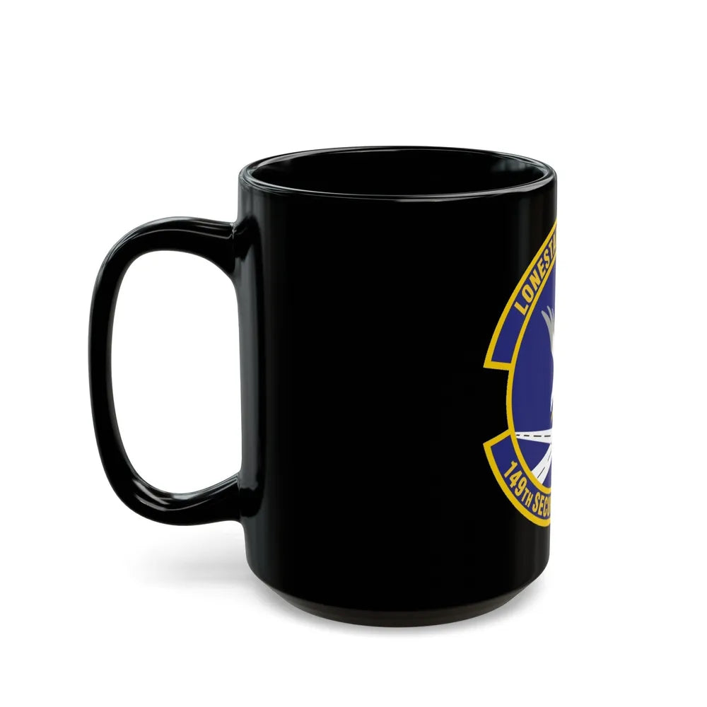 149th Security Forces Squadron (U.S. Air Force) Black Coffee Mug-Go Mug Yourself