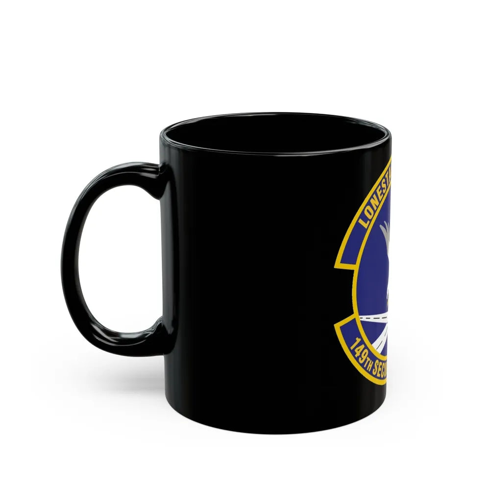 149th Security Forces Squadron (U.S. Air Force) Black Coffee Mug-Go Mug Yourself