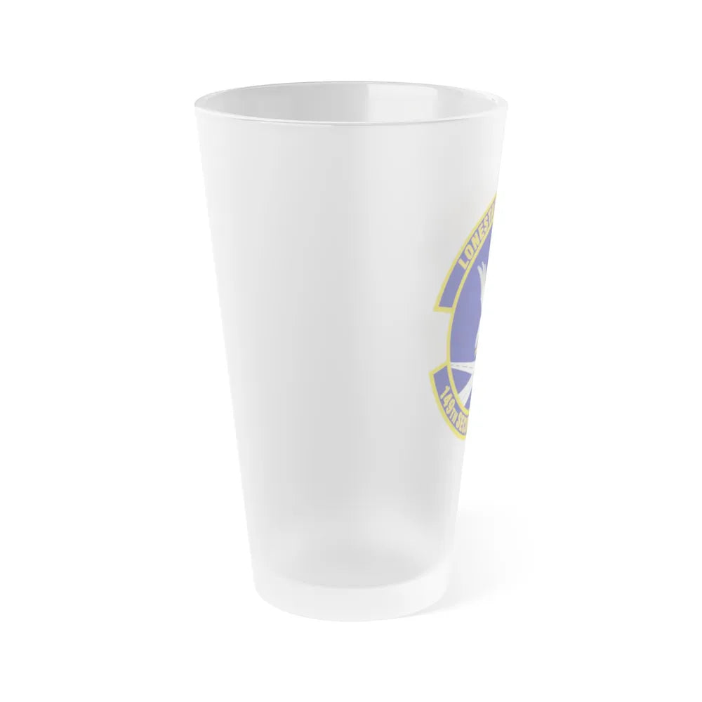 149th Security Forces Squadron (U.S. Air Force) Frosted Pint Glass 16oz-Go Mug Yourself