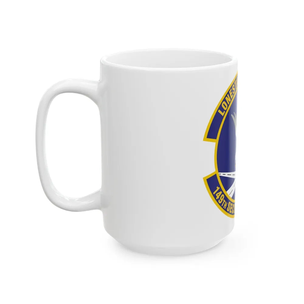 149th Security Forces Squadron (U.S. Air Force) White Coffee Mug-Go Mug Yourself