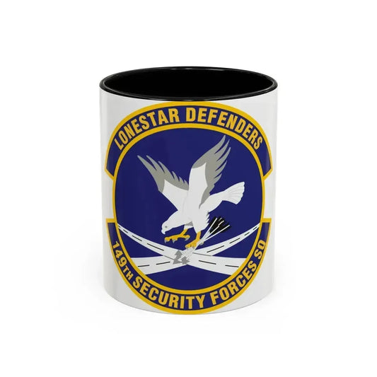 149th Security Forces Squadron (U.S. Air Force) Accent Coffee Mug 11oz Black - Go Mug Yourself