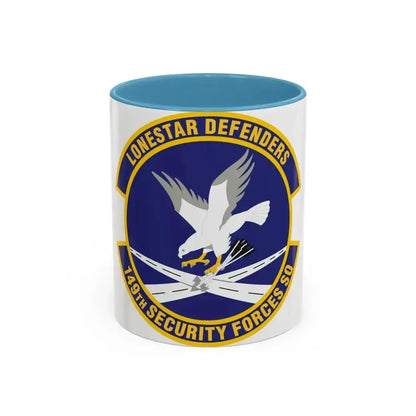 149th Security Forces Squadron (U.S. Air Force) Accent Coffee Mug 11oz Light Blue - Go Mug Yourself