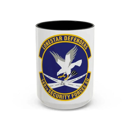 149th Security Forces Squadron (U.S. Air Force) Accent Coffee Mug 15oz Black - Go Mug Yourself