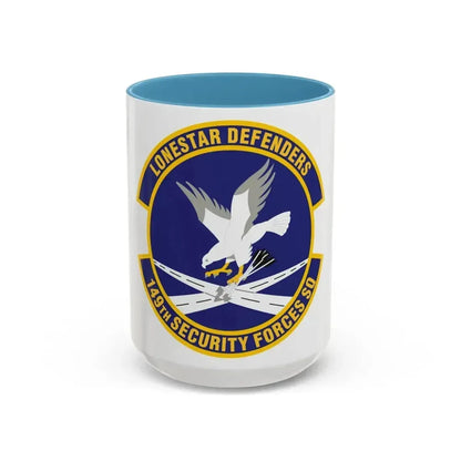 149th Security Forces Squadron (U.S. Air Force) Accent Coffee Mug 15oz Light Blue - Go Mug Yourself