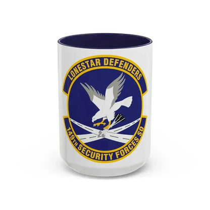 149th Security Forces Squadron (U.S. Air Force) Accent Coffee Mug 15oz Navy - Go Mug Yourself
