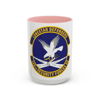 149th Security Forces Squadron (U.S. Air Force) Accent Coffee Mug 15oz Pink - Go Mug Yourself