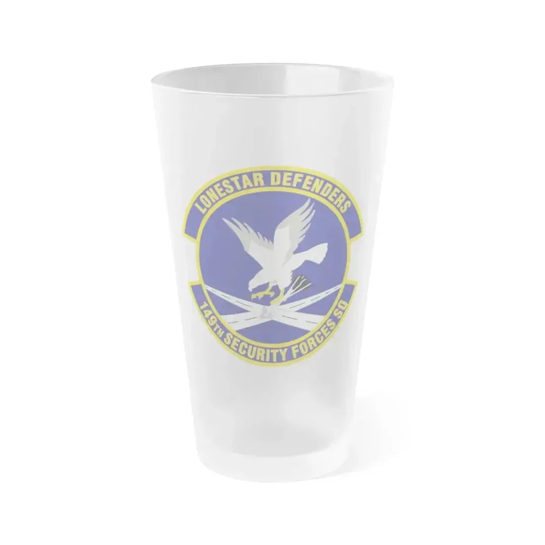 149th Security Forces Squadron (U.S. Air Force) Frosted Pint Glass 16oz 16oz Frosted - Go Mug Yourself