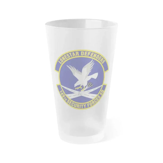 149th Security Forces Squadron (U.S. Air Force) Frosted Pint Glass 16oz 16oz Frosted - Go Mug Yourself