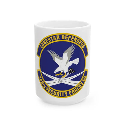 149th Security Forces Squadron (U.S. Air Force) White Coffee Mug 15oz - Go Mug Yourself