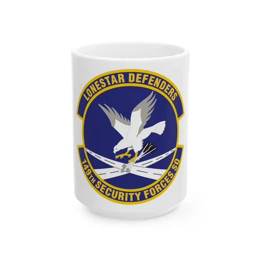149th Security Forces Squadron (U.S. Air Force) White Coffee Mug 15oz - Go Mug Yourself