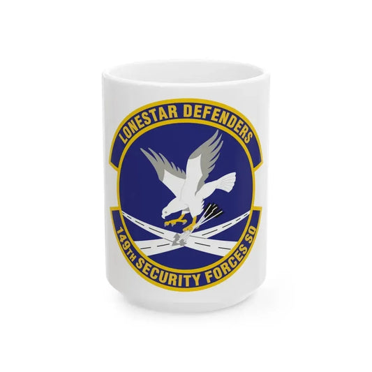 149th Security Forces Squadron (U.S. Air Force) White Coffee Mug 15oz - Go Mug Yourself