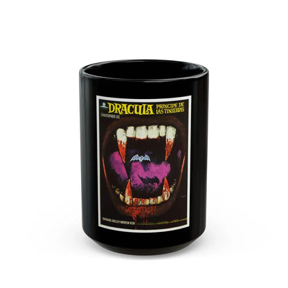 DRACULA PRINCE OF DARKNESS (SPANISH) 1966 Movie Poster - Black Coffee Mug-15oz-Go Mug Yourself