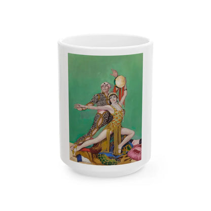 Fowler and Tamara, The Dance Magazine cover, January 1928 - White Coffee Mug-15oz-Go Mug Yourself