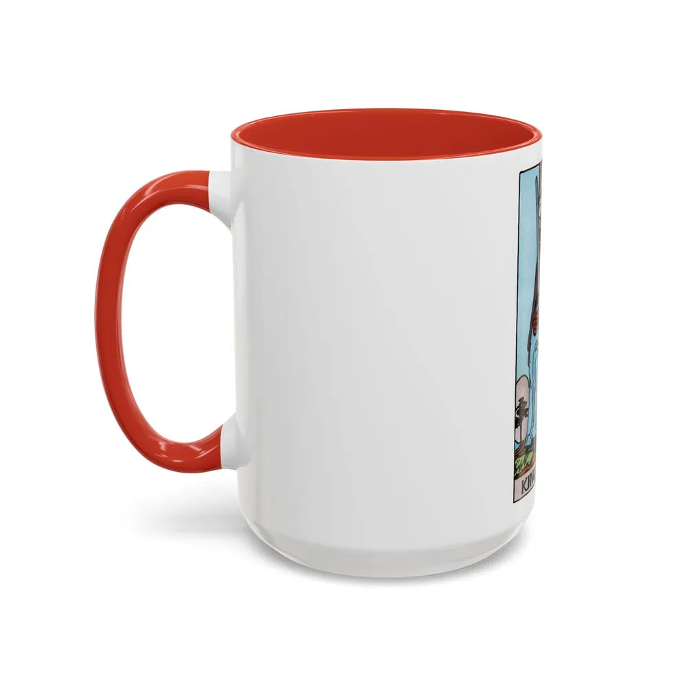 The King of Swords (Tarot Card) Accent Coffee Mug-Go Mug Yourself