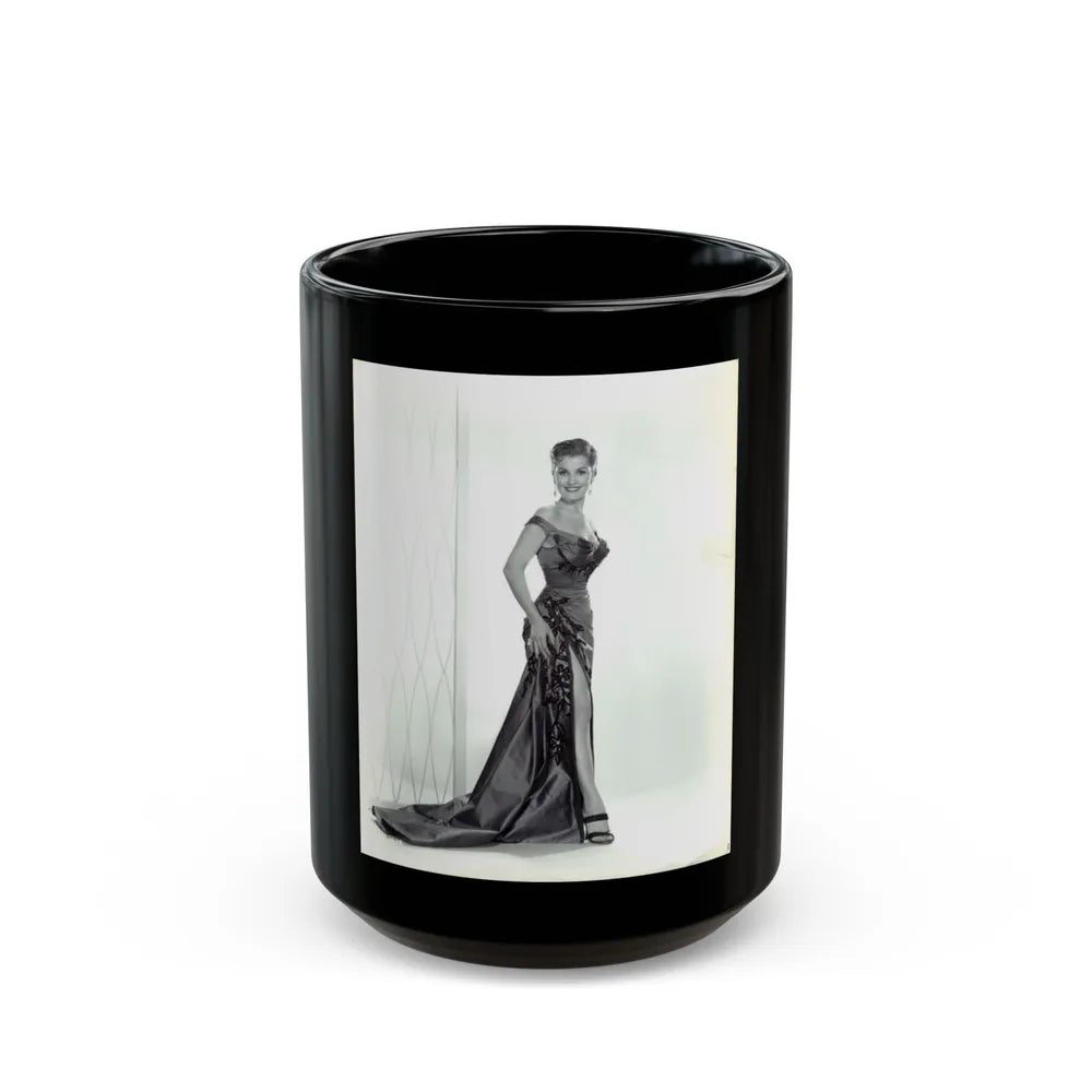 Debra Paget #140 (Vintage Female Icon) Black Coffee Mug-15oz-Go Mug Yourself