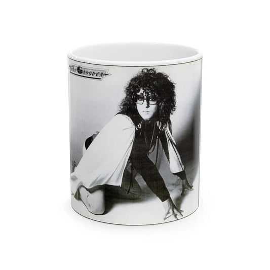 T.Rex 1973 (Music Poster) White Coffee Mug-11oz-Go Mug Yourself