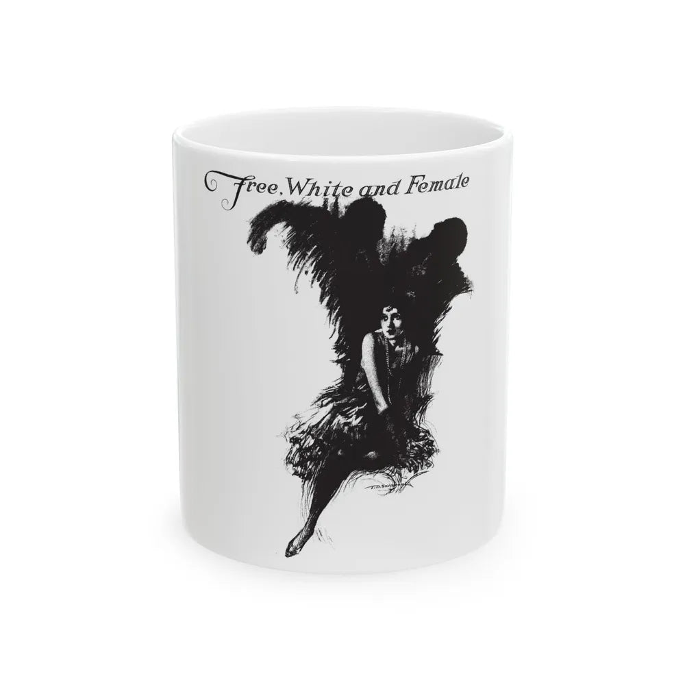 Free, White and Female (1), Collier's, February 25, 1928 - White Coffee Mug-11oz-Go Mug Yourself