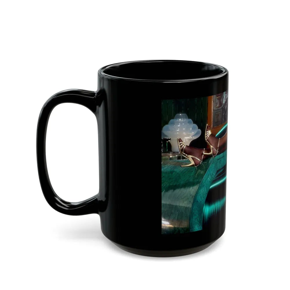 Ola Ray #106 (Vintage Female Icon) Black Coffee Mug-Go Mug Yourself