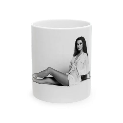 Jane Seymour #53 (Vintage Female Icon) White Coffee Mug-11oz-Go Mug Yourself