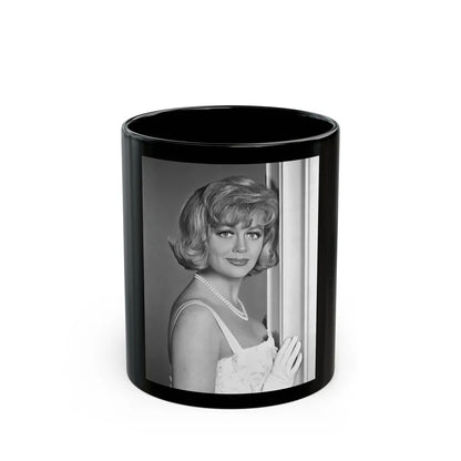 Dorothy Malone #91 1 (Vintage Female Icon) Black Coffee Mug-11oz-Go Mug Yourself