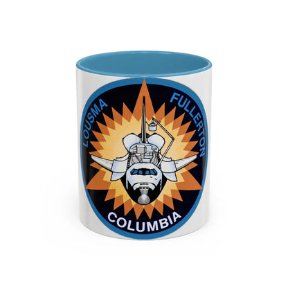 STS 3 (NASA) Accent Coffee Mug-11oz-Light Blue-Go Mug Yourself