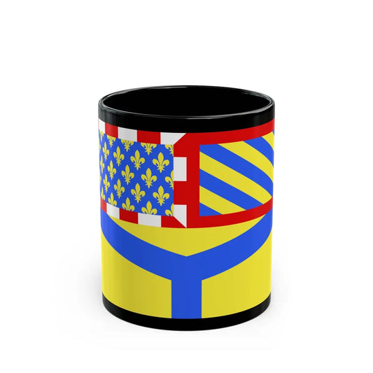 Flag of Yonne France 2 - Black Coffee Mug-11oz-Go Mug Yourself