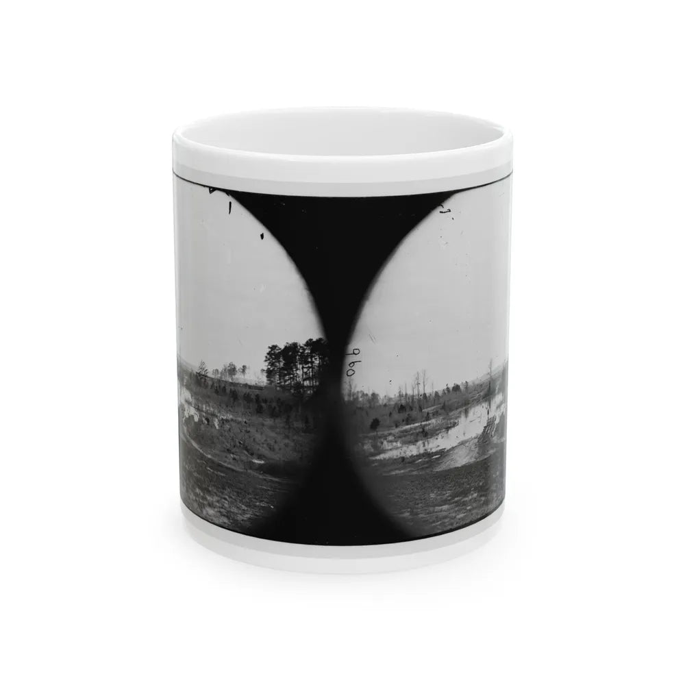 James River, Va. Point Where Army Of The Potomac Crossed In June 1864 (Wyanoke Wharf ) (U.S. Civil War) White Coffee Mug-11oz-Go Mug Yourself