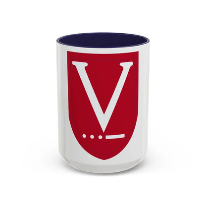 Victory Task Force (U.S. Army) Accent Coffee Mug-15oz-Navy-Go Mug Yourself