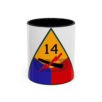 14th Armored Division (U.S. Army) Accent Coffee Mug-11oz-Black-Go Mug Yourself