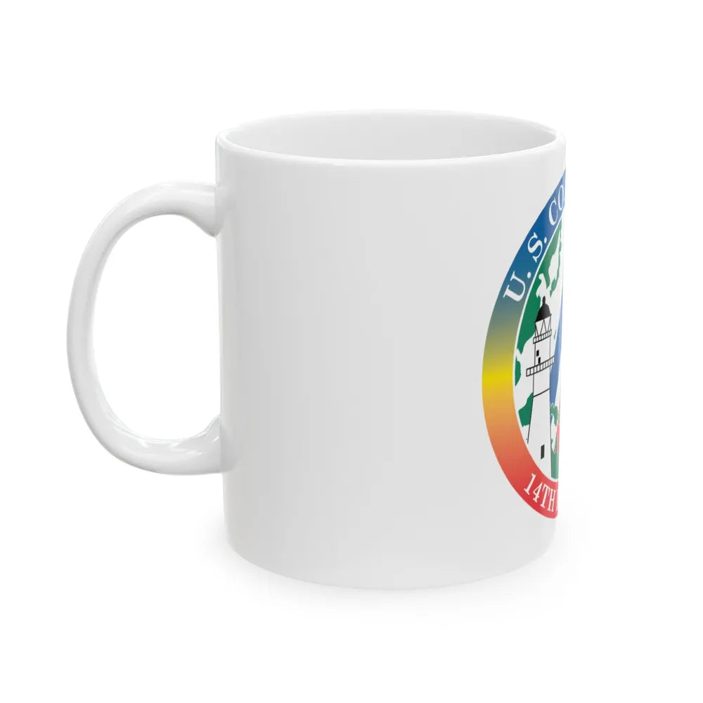 14th CG District (U.S. Coast Guard) White Coffee Mug-Go Mug Yourself