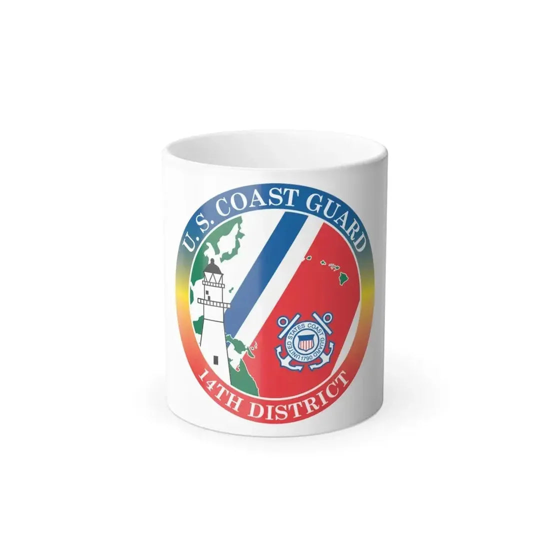 14th CG District (U.S. Coast Guard) Color Changing Coffee Mug 11oz - Go Mug Yourself