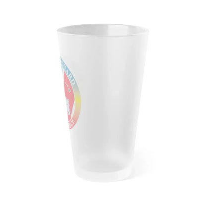14th CG District (U.S. Coast Guard) Frosted Pint Glass 16oz - Go Mug Yourself
