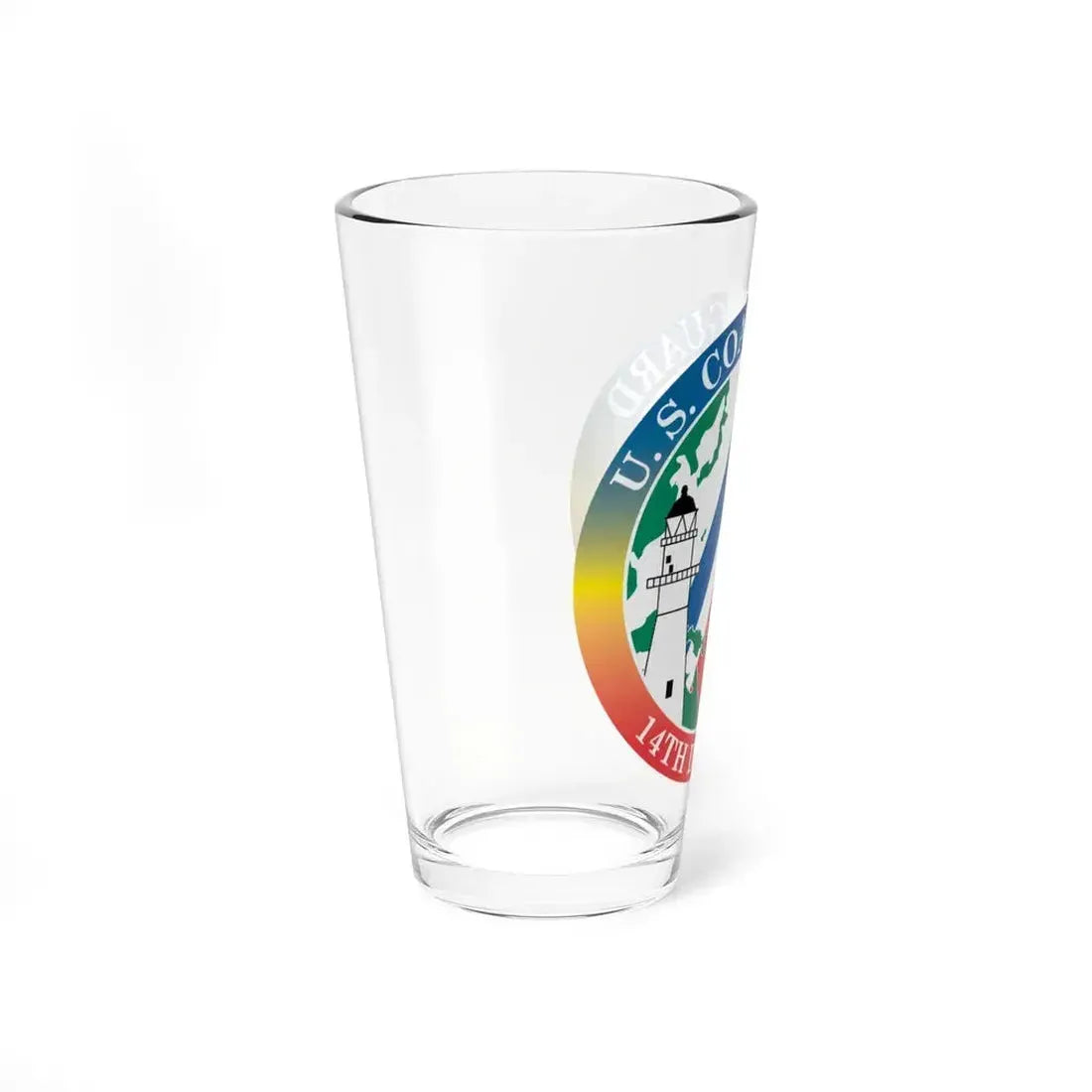 14th CG District (U.S. Coast Guard) Pint Glass 16oz - Go Mug Yourself