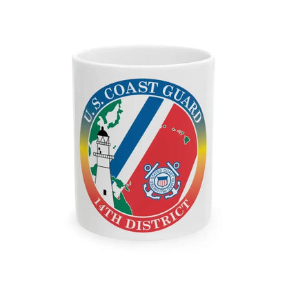 14th CG District (U.S. Coast Guard) White Coffee Mug 11oz - Go Mug Yourself