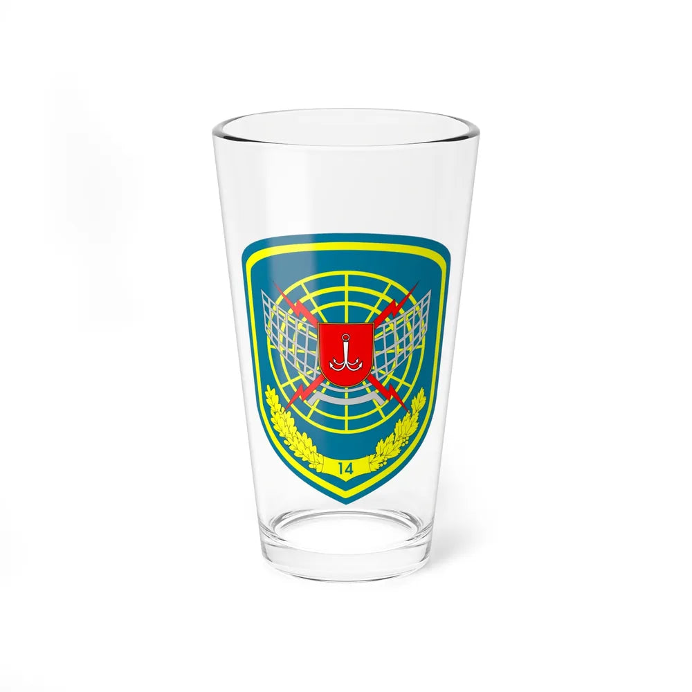 14th Radio-Technical Brigade (Ukraine) (Ukraine) Pint Glass 16oz-16oz-Go Mug Yourself