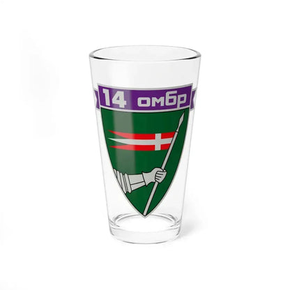 14th Separate Mechanized Brigade (Ukraine) (Ukraine) Pint Glass 16oz 16oz - Go Mug Yourself