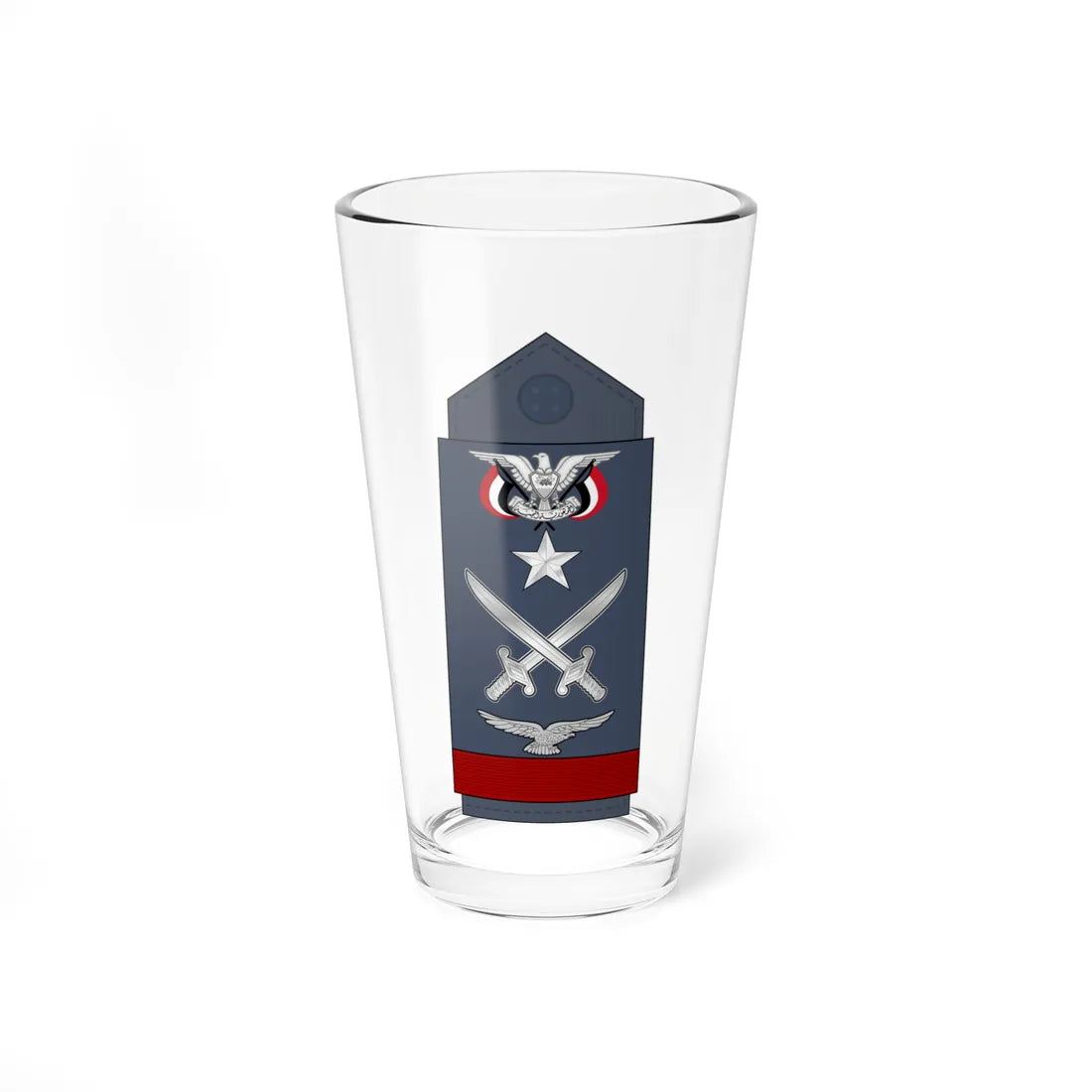 14.YAF LG (Yemen) (Military Rank) Pint Glass 16oz 16oz - Go Mug Yourself