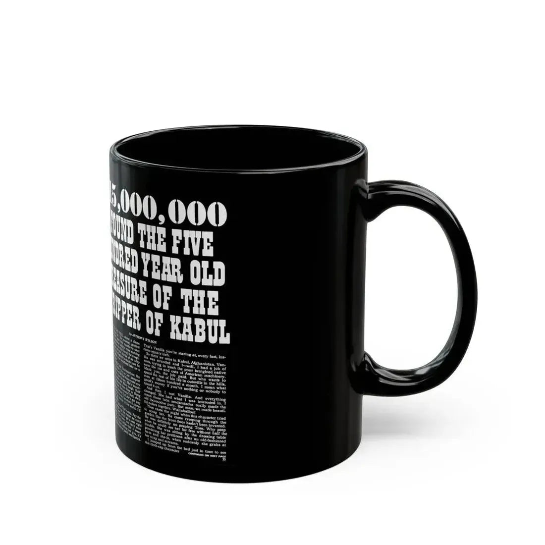 15,000,000 I Found The Five Hundred Year Old Treasure, True Men Stories, February 1972 - Black Coffee Mug - Go Mug Yourself