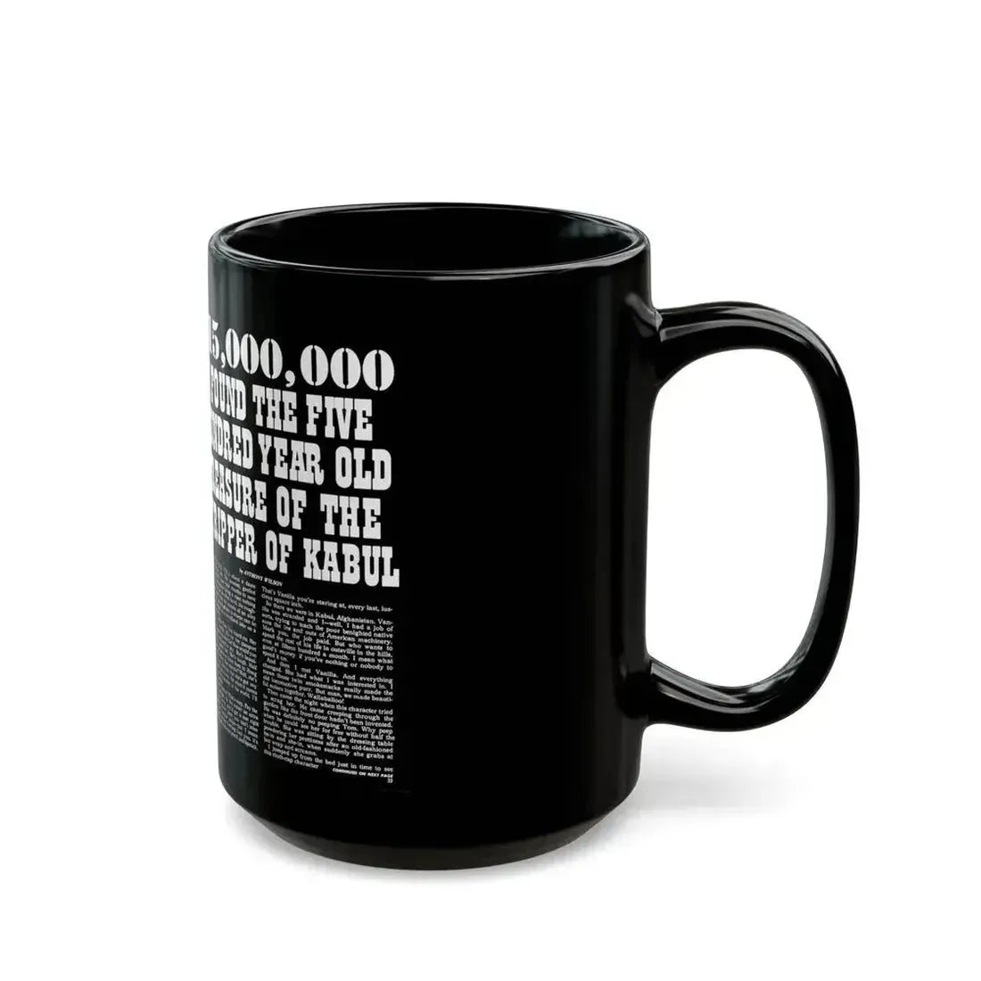 15,000,000 I Found The Five Hundred Year Old Treasure, True Men Stories, February 1972 - Black Coffee Mug - Go Mug Yourself