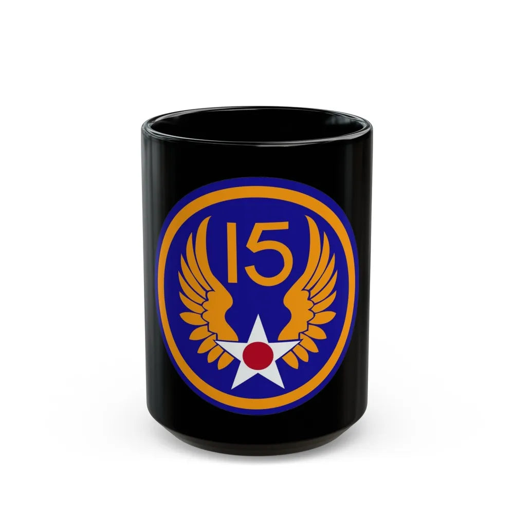 15 Air Force (U.S. Army) Black Coffee Mug-15oz-Go Mug Yourself